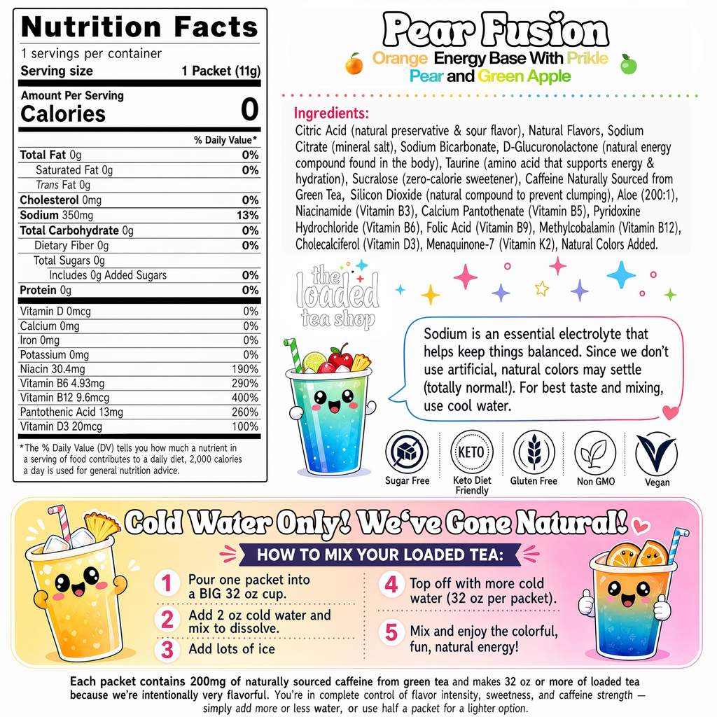 Pear Fusion - Designed for Daily Drink Routines
