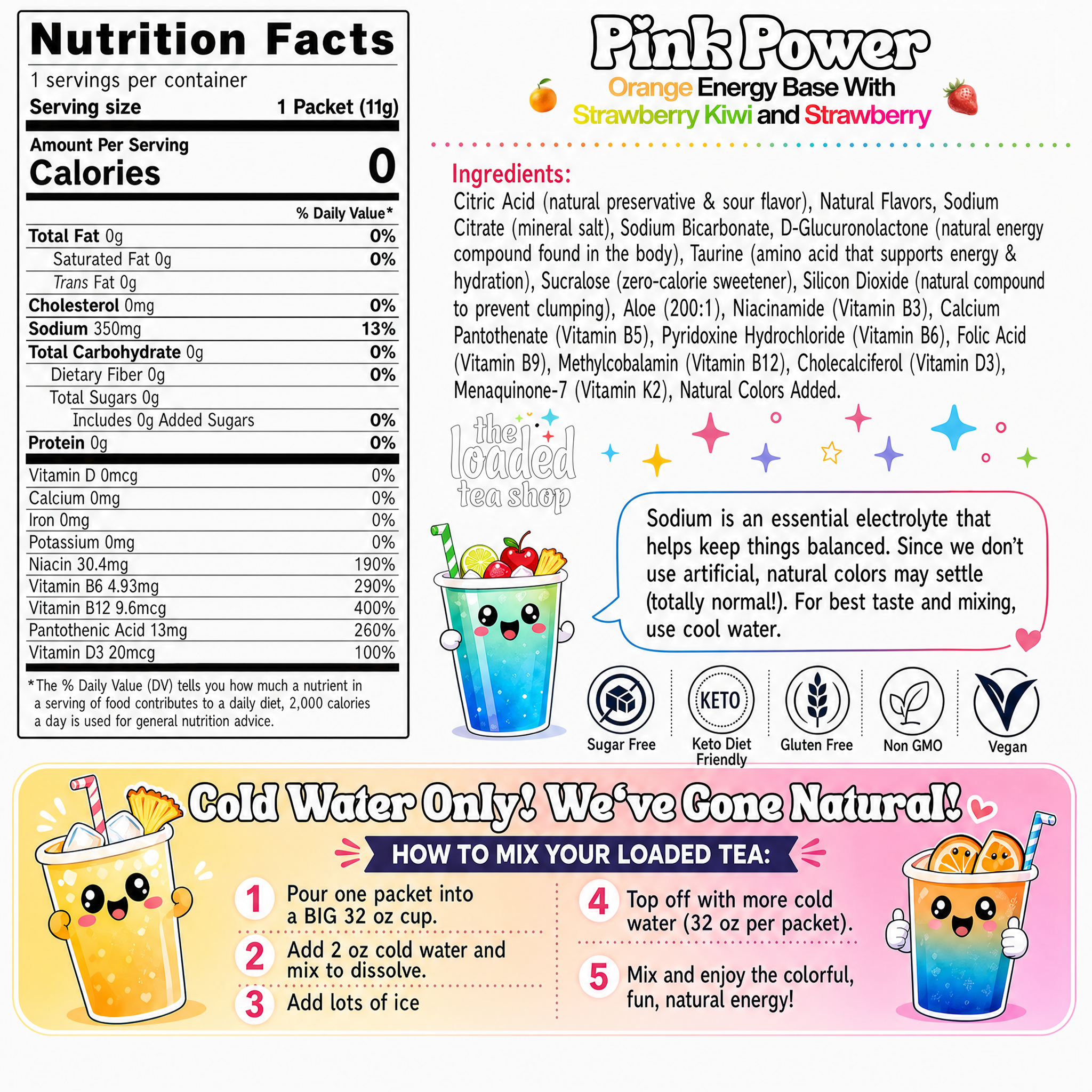 Pink Power (Caffeine-Free) - A Flavorful Pick for Casual Tea Breaks
