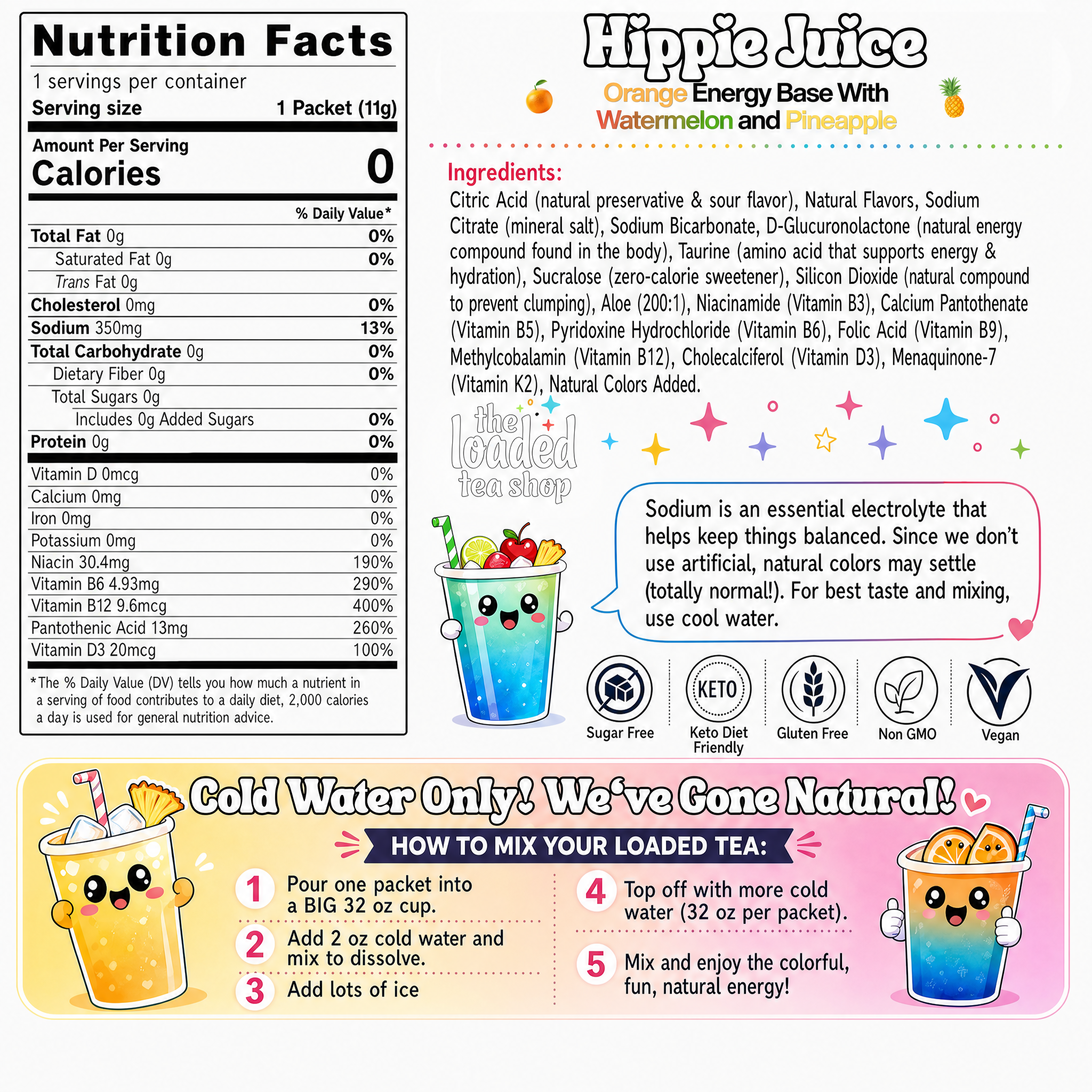 Hippie Juice (Caffeine-Free) - A Chilled Pick for Tea Break Variety