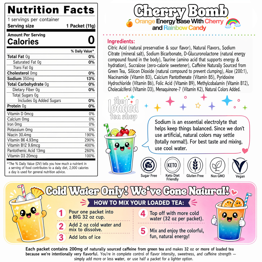 50 Case Cherry Bomb - Created for Afternoon Sips