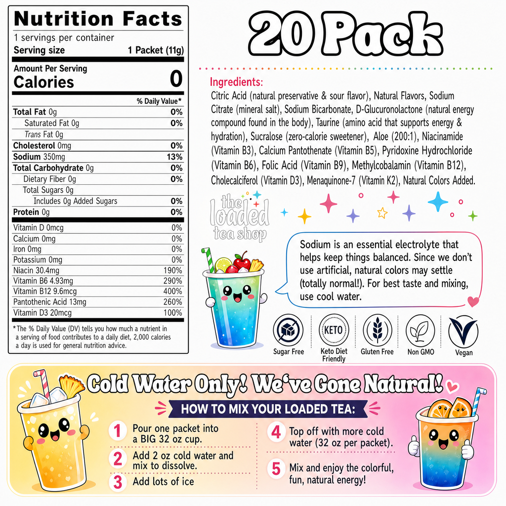 20 Flavor Bundle (Caffeine-Free) - Created for Everyday Mixing