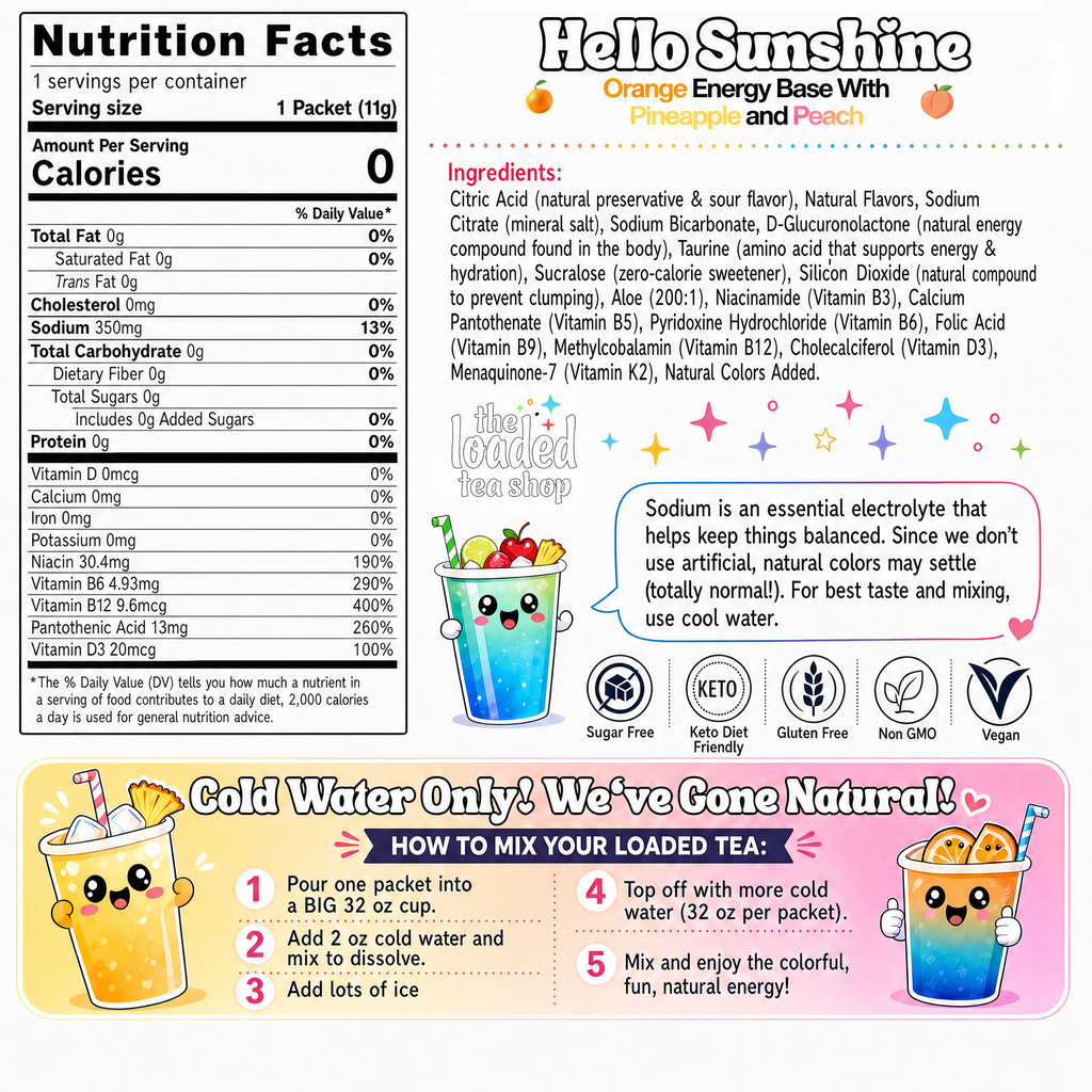 Hello Sunshine (Caffeine-Free) - A Flavorful Pick for Afternoon Sips