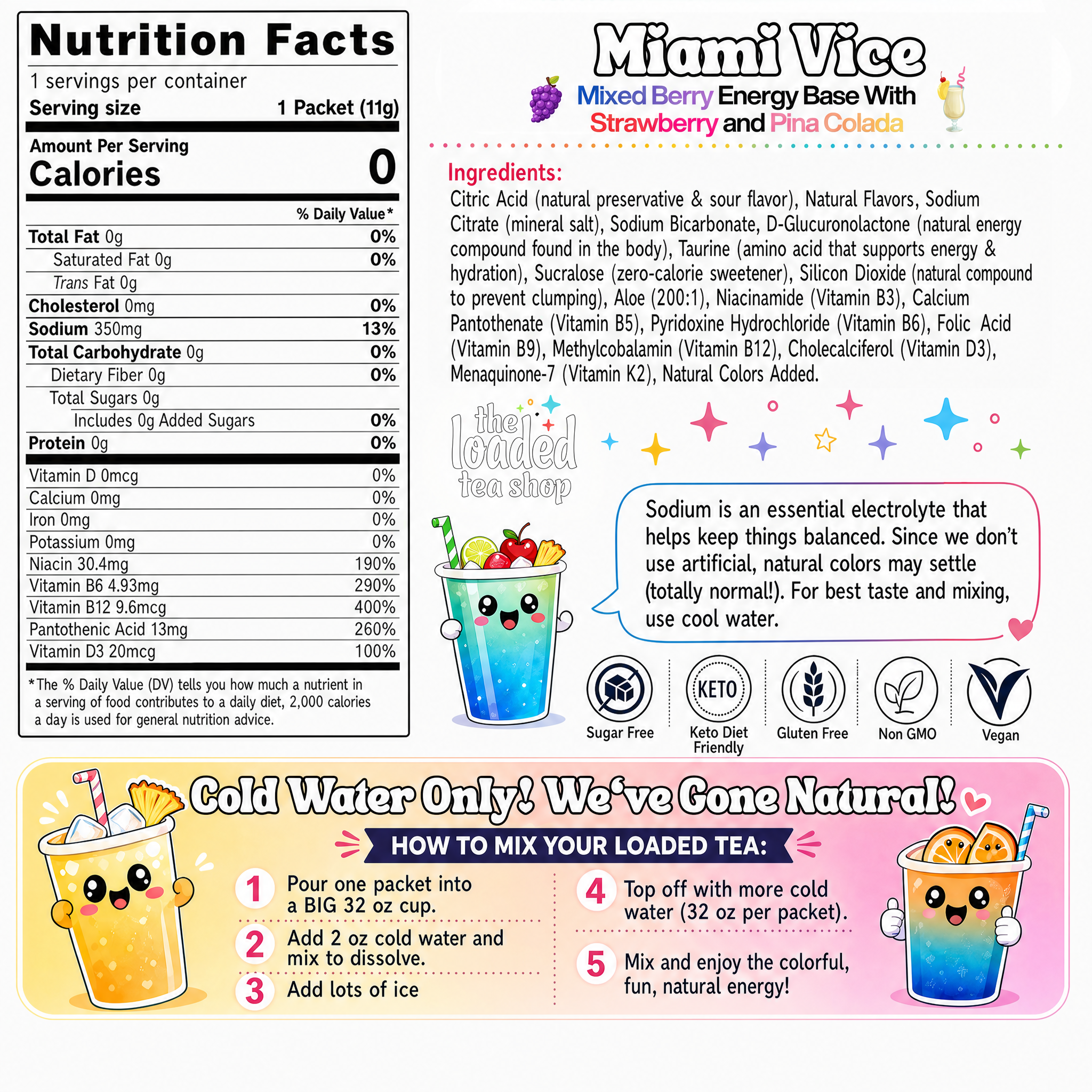 Miami Vice (Caffeine-Free) - A Lively Pick for Trying New Flavors