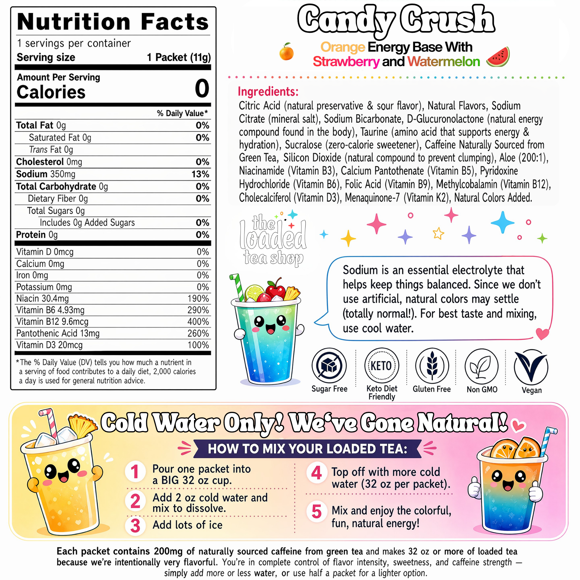 50 Case Candy Crush - Designed for Flavorful Sips