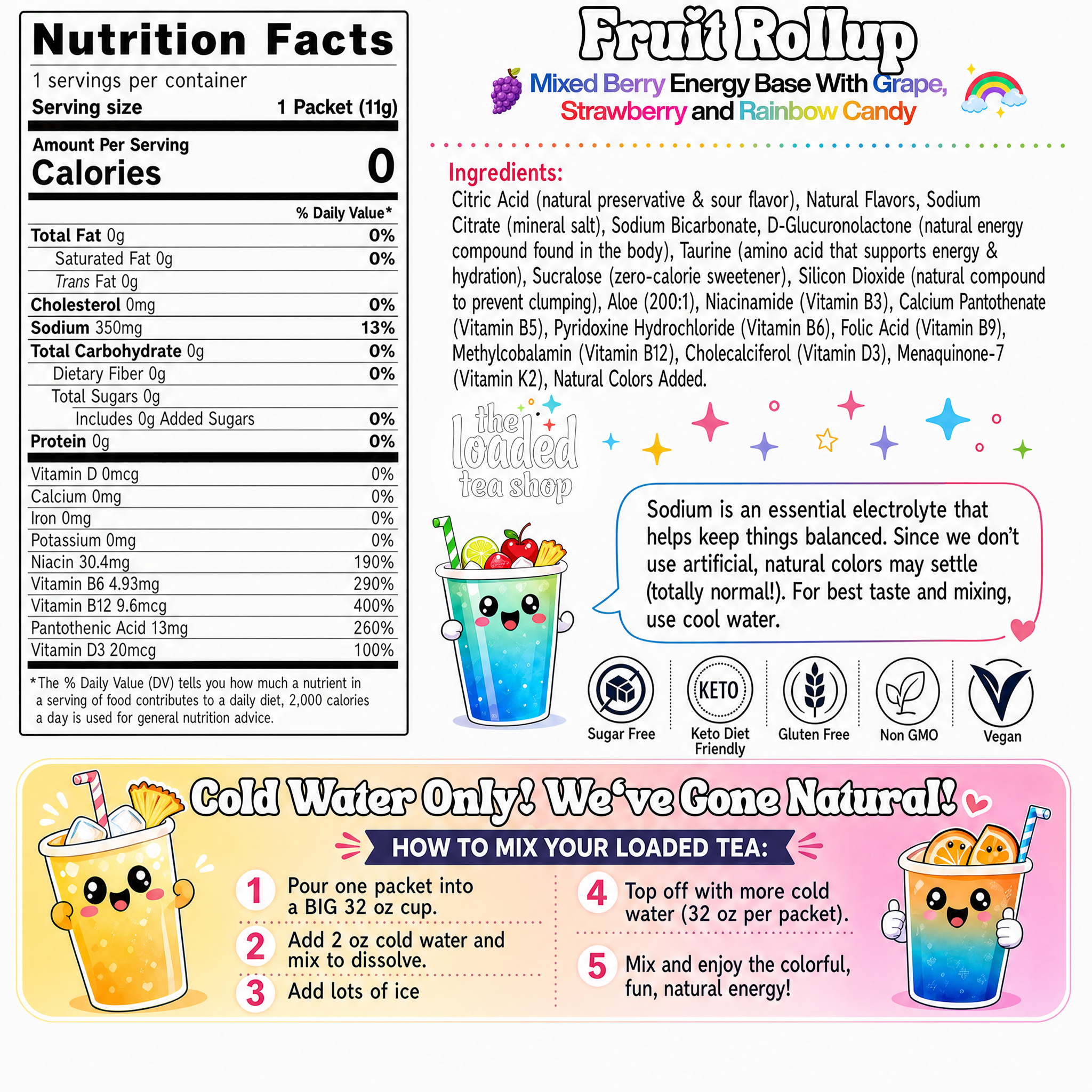Fruit Rollup (Caffeine-Free) - A Creative Pick for Flavorful Sips