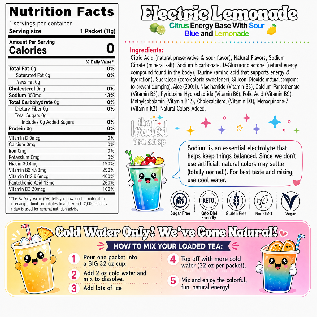 Electric Lemonade (Caffeine-Free) - A Lively Pick for Tea Time Variety