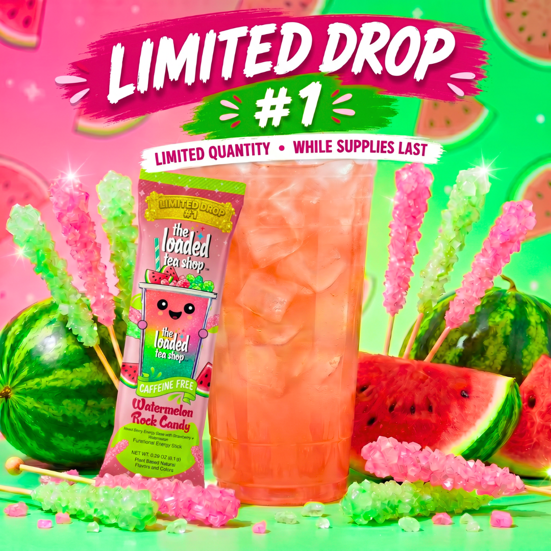Watermelon Rock Candy (Caffeine- Free) - Made for Easygoing Tea Time