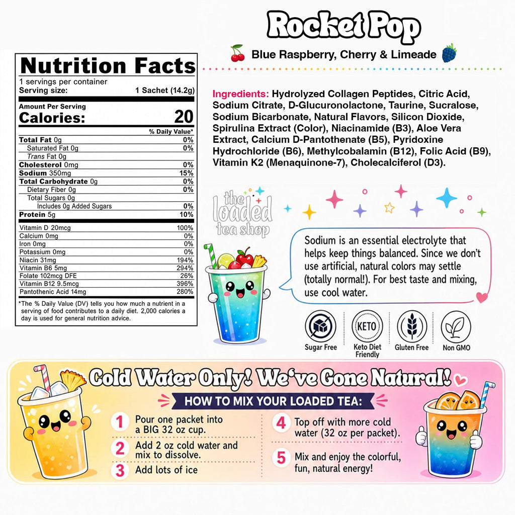 Rocket Pop (Caffeine-free) - A Fresh Twist for Afternoon Sips